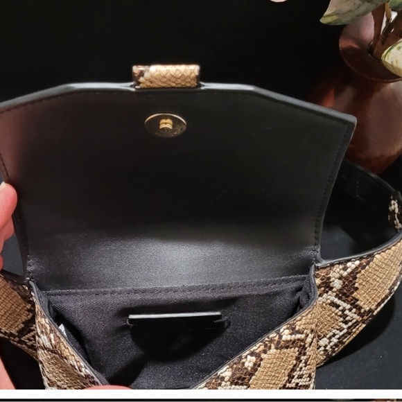 MANGO | MNG  by Mango Reptile Effect Belt Bag NWOT - Picture 7 of 10